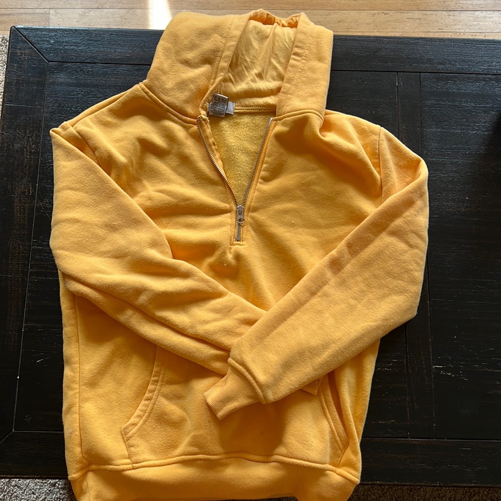 Neon quarter zip hoodie